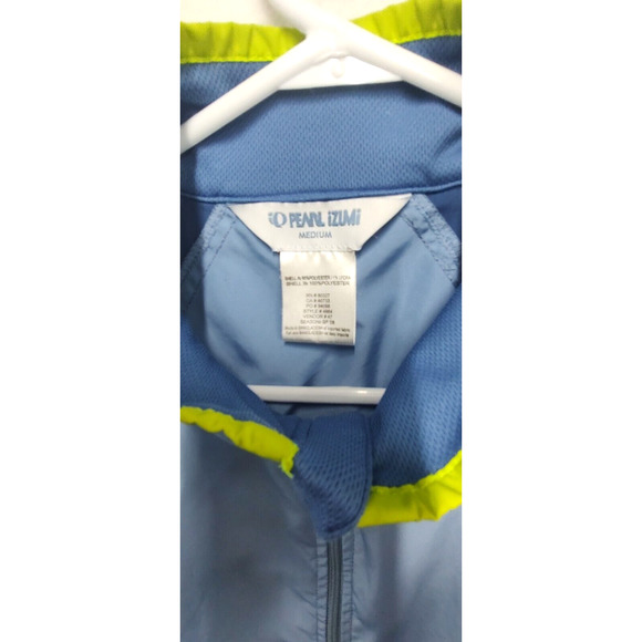 Pearl Izumi Jacket Women’s Size M Cycling Light Blue Reflective Shell - Picture 3 of 8